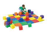 Children's Factory CF322-047 Patchwork Mat and 12 Piece Block Set