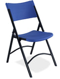 National Public Seating 600 Series Blow Molded Plastic Folding Chair - Pack of 4