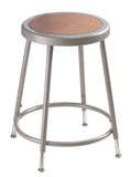 National Public Seating 6218H Series Round Hardboard Science Lab Stool Adjustable Height