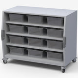Haskell CUBBIN Explorer Series Cubby Storage Cart with Three Shelves and Two Bins