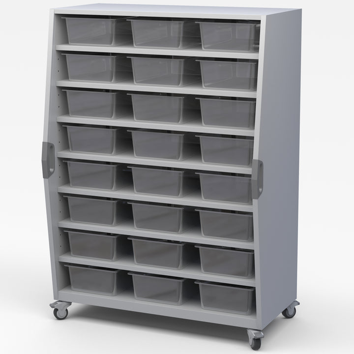 Haskell TSBIN Explorer Series Tall Storage with 8 Shelves and 24 Tote Trays