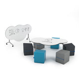 NorvaNivel CLDFLMW SunshineOnACloudieDay Foldable Collection with 6 Missott Cube Ottomans