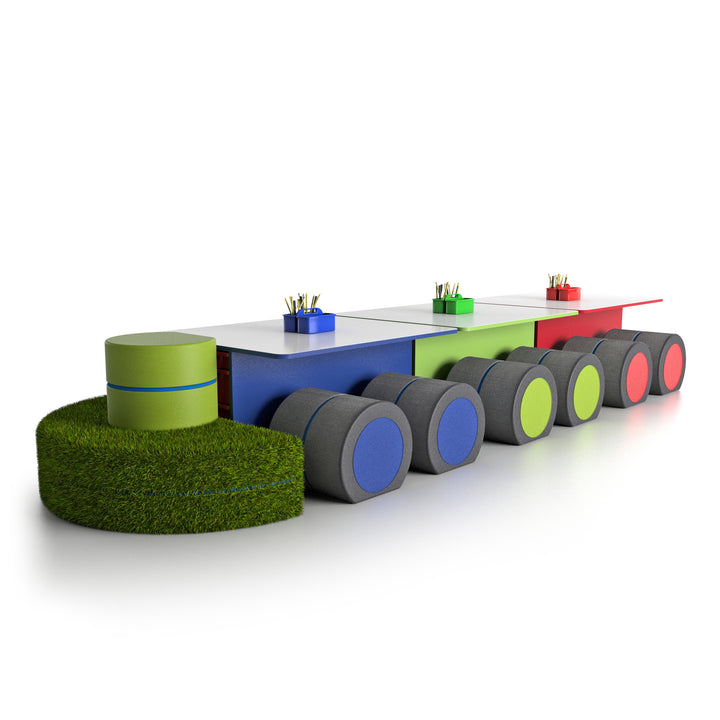 NorvaNivel SS03 STEAMSPACE T-Table Collection with Caboose