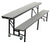 AmTab ACB8 All In One Convertible Bench Table 8 Feet with DynaRock Edge - Quick Ship
