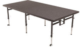 AmTab STA4832C Carpeted Mobile Adjustable Height Stage 4 x 8 x 32"H or 40"H - Quick Ship
