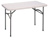 Correll CP2448-33 Light Duty Fixed Height Blow-Molded Rectangle Folding Table 24 x 48