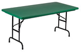 Correll R3060-29 Heavy Duty Fixed Height Blow-Molded Folding Table 30 x 60