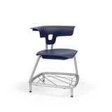 KI RKU100H18BR Ruckus Plastic Stack Chair with Book Rack 18" Seat Height