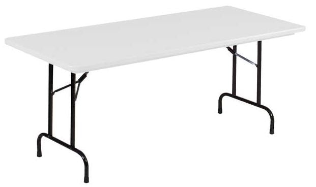 Correll R3072-23 Heavy Duty Fixed Height Blow-Molded Folding Table 30 x 72