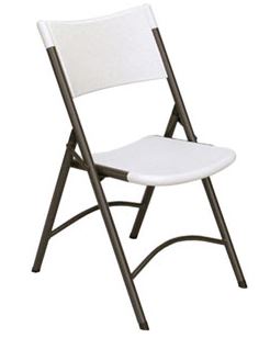 Correll RC400 Light Duty Blow-Molded Folding Chairs - Pack of 4