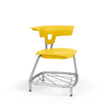 KI RKU100H15BR Ruckus Plastic Stack Chair with Book Rack 15" Seat Height
