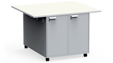 KI RKW364836DR Ruckus Mobile Double Sided Worktable with Locking Doors 36"H