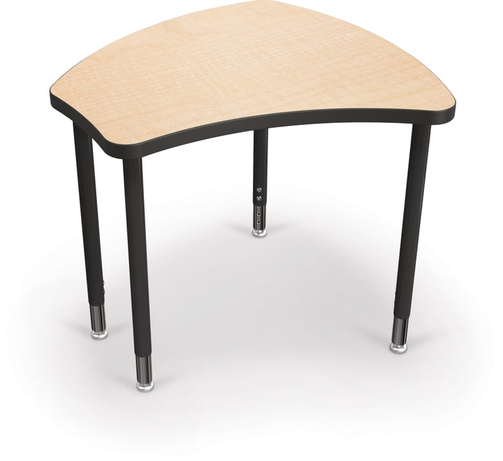 Balt 11X36X Standard Shapes Adjustable Height Desk with Black Frame 28 x 29