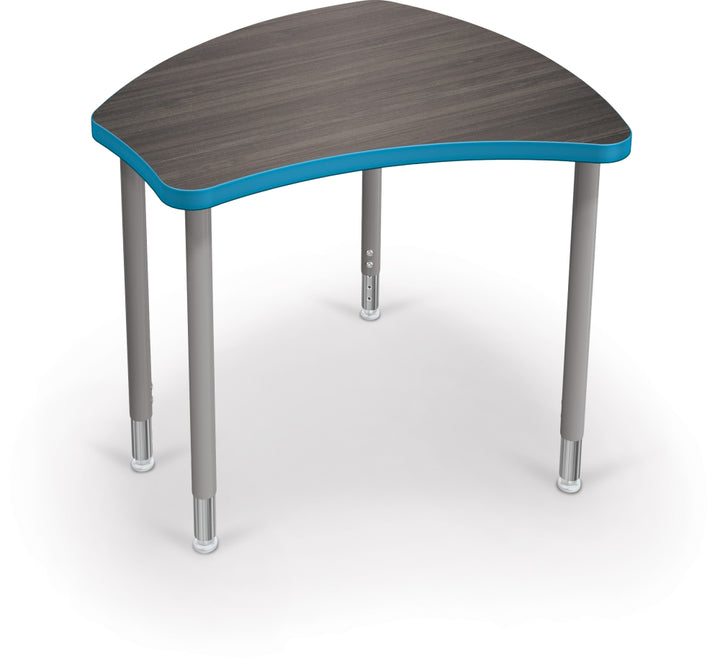 Balt 11X36X Standard Shapes Adjustable Height Desk with Black Frame 28 x 29