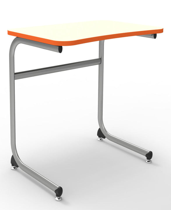 KI IWDCL/25 Intellect Wave Cantilever Student Desk with Laminate Top Fixed 25" Height